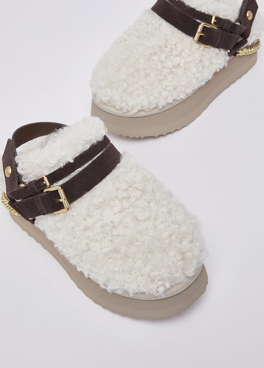 Sabot in tessuto teddy moka Liu Jo - large image number 6