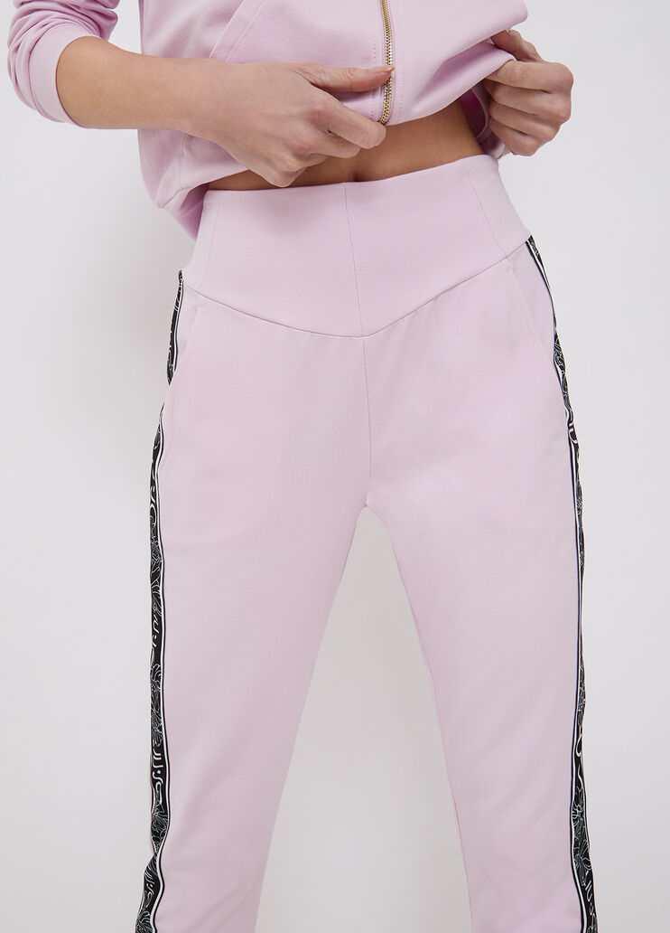 Pantalon écoconçu avec logo rose clair Liu Jo - large image number 2 Pantalon écoconçu avec logo rose clair Liu Jo - large image number 2