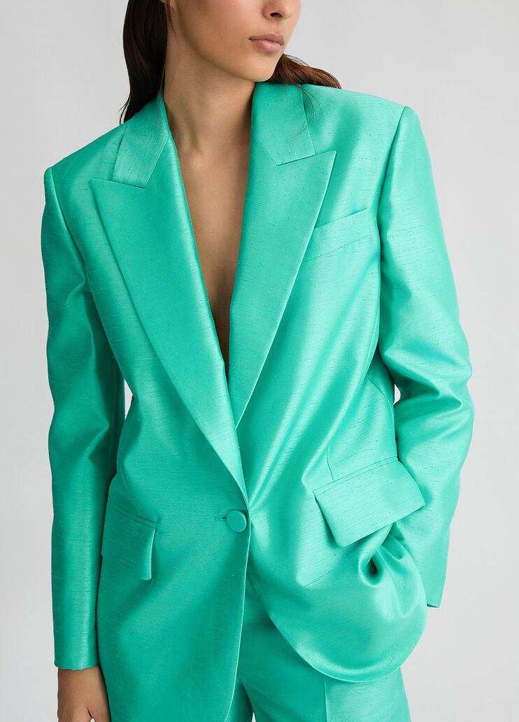 Shantung blazer green Liu Jo - large image number 4 Shantung blazer green Liu Jo - large image number 4