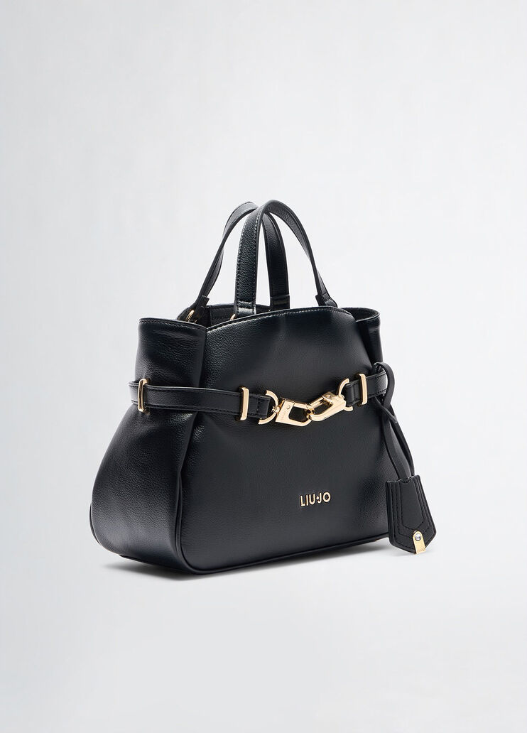 Black handbag with charm black Liu Jo - large image number 2 Black handbag with charm black Liu Jo - large image number 2