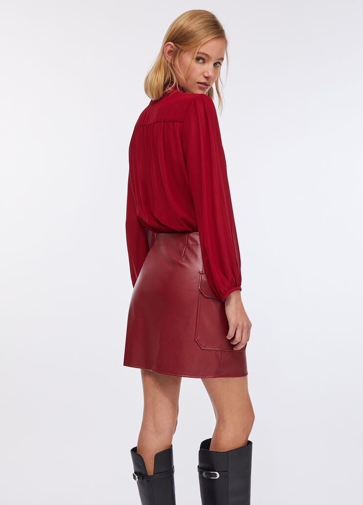 Short dress with bow detail red Liu Jo - large image number 1