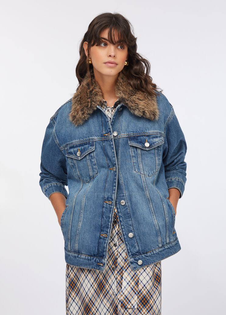Denim jacket light blue denim Liu Jo - large image number 0