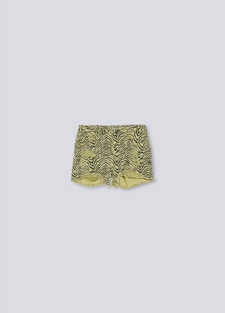 Shorts with fringed hems zebra stripes Liu Jo - large image number 4 Shorts with fringed hems zebra stripes Liu Jo - large image number 4