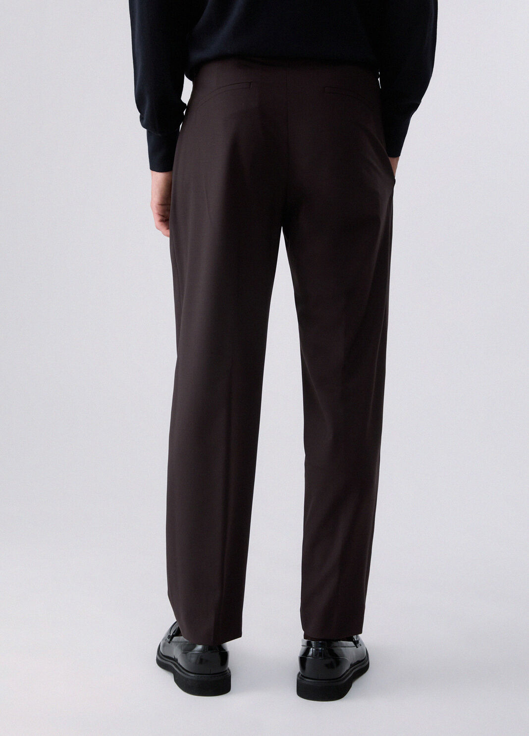 Chino trousers in a wool blend brown Liu Jo - large image number 1