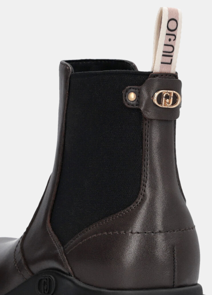 Кожаные полусапоги темно-коричневый Liu Jo - medium