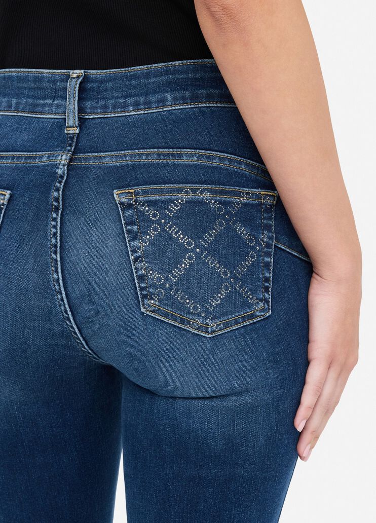 Jean skinny à taille haute denim bleu foncé Liu Jo - medium