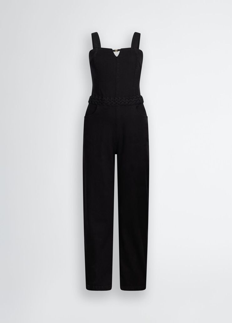 Black cotton jumpsuit black Liu Jo - large image number 6 Black cotton jumpsuit black Liu Jo - large image number 6