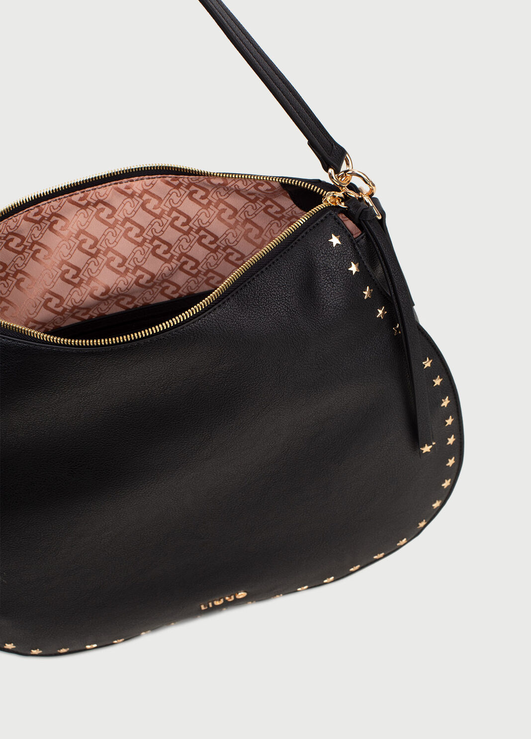 Bolso para llevar al hombro con tachuelas Negro Liu Jo - large image number 4