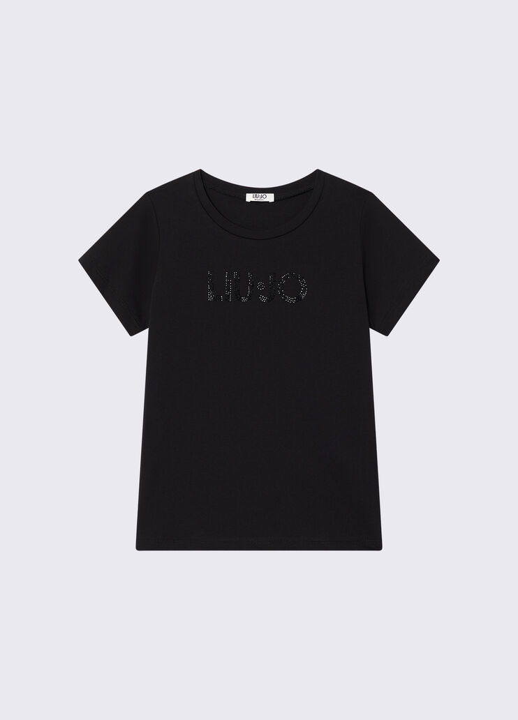 T-shirt avec logo noir Liu Jo - medium