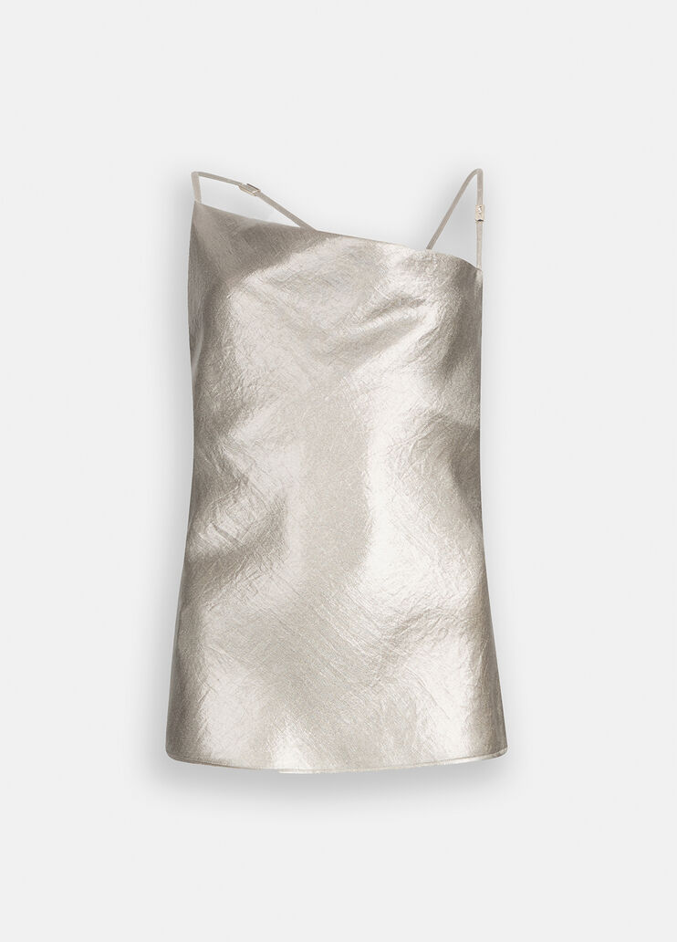 Top en crêpe lamé or Liu Jo - large image number 6