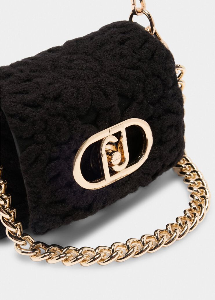 Borsa LaPuffy piccola con ricamo nero Liu Jo - large image number 5 Borsa LaPuffy piccola con ricamo nero Liu Jo - large image number 5