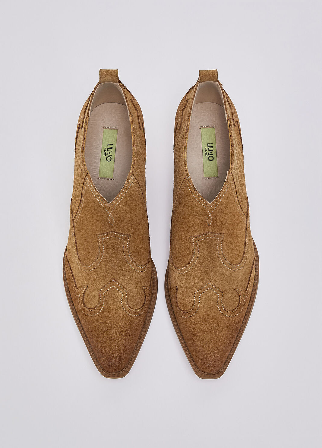 Stivaletti texani in suede cognac Liu Jo - large image number 3