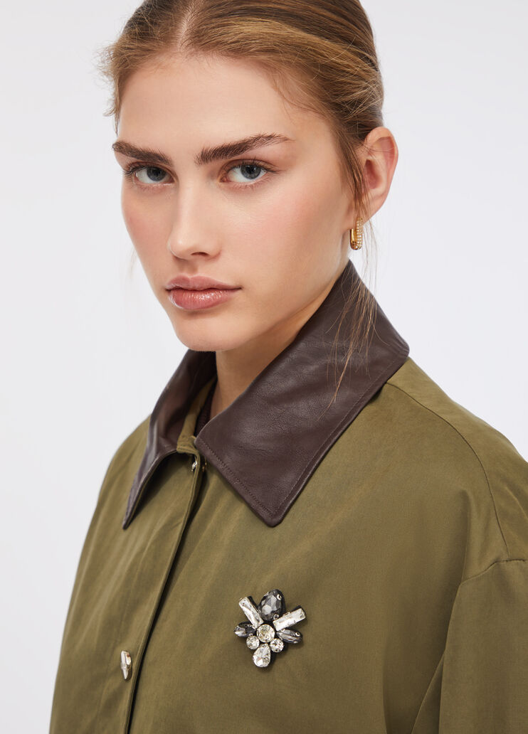 Hooded parka military green Liu Jo - large image number 2