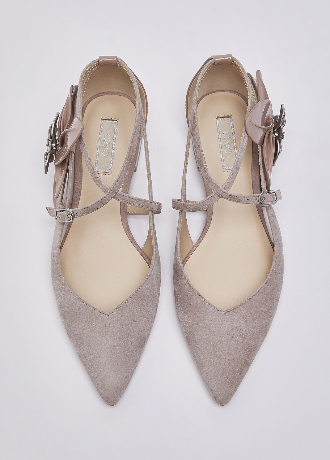 Ballet flats with oversized flower powder pink Liu Jo - large image number 4