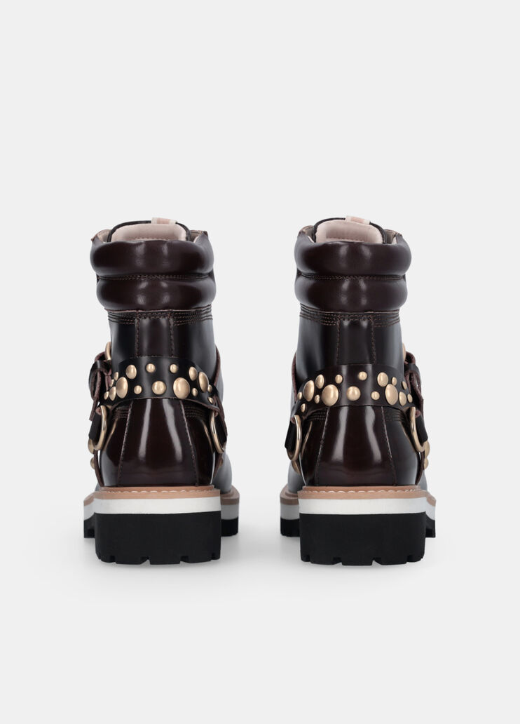 Stiefelette aus Leder mit Nieten schwarz Liu Jo - large image number 7