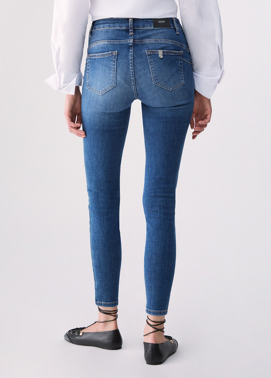 Jeans skinny a vita alta denim blu scuro Liu Jo - large image number 1