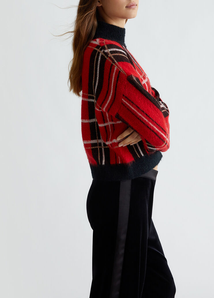 Tartan pullover red Liu Jo - large image number 2