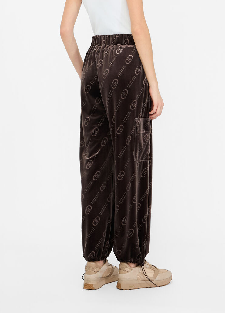 Chenille jogging pants chocolate/liu jo Liu Jo - large image number 1
