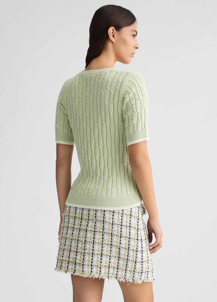 Knit T-shirt green Liu Jo - large image number 1 Knit T-shirt green Liu Jo - large image number 1