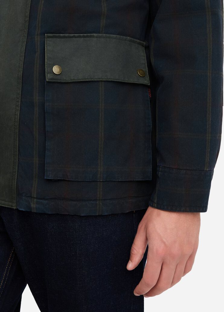 Chequered fabric jacket blue check Liu Jo - large image number 3