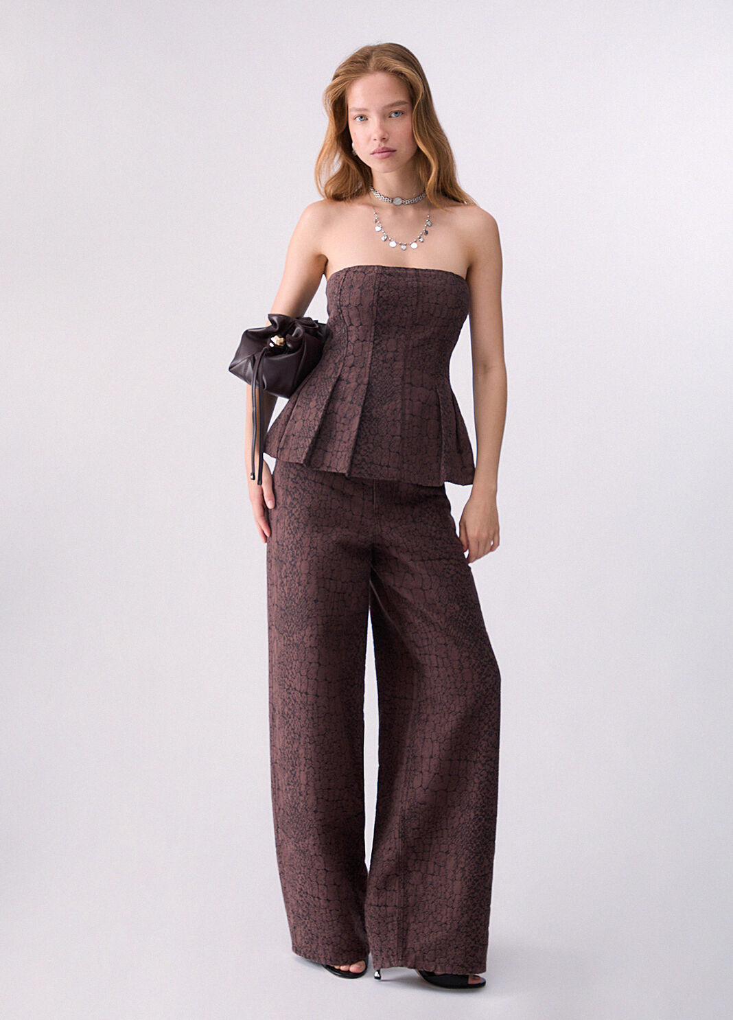 Animalier Jacquard Top brown Liu Jo - large image number 5