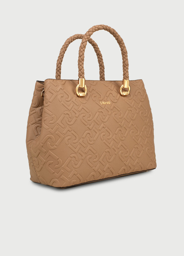 Handbag with logo Brown Liu Jo - large image number 2 Handbag with logo Brown Liu Jo - large image number 2
