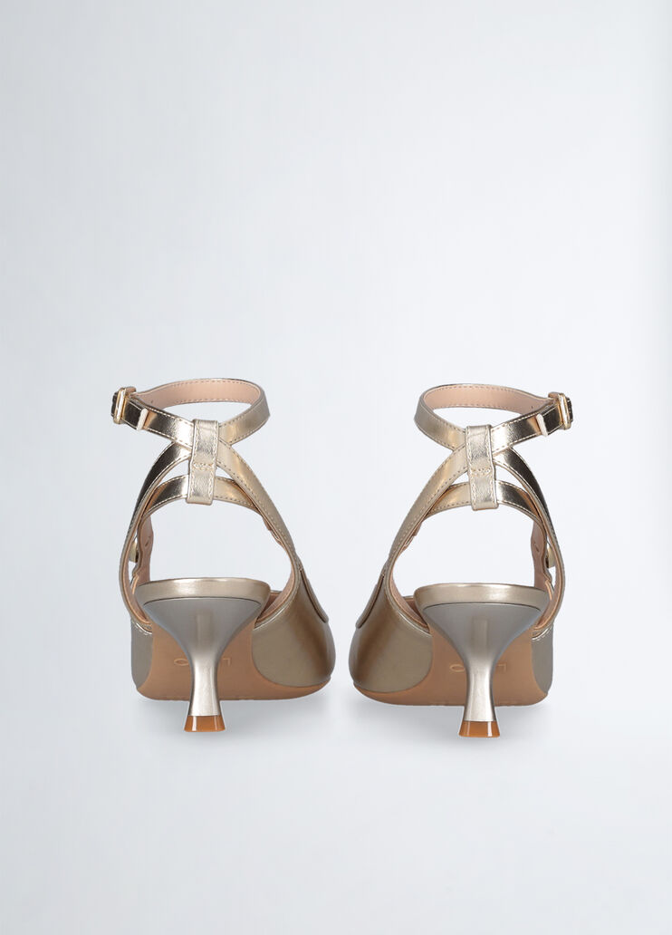 Slingbacks with low heel gold-colour Liu Jo - large image number 6 Slingbacks with low heel gold-colour Liu Jo - large image number 6