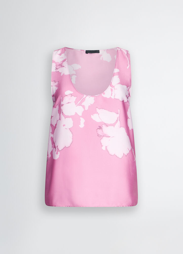 Pink satin top pink Liu Jo - large image number 6 Pink satin top pink Liu Jo - large image number 6