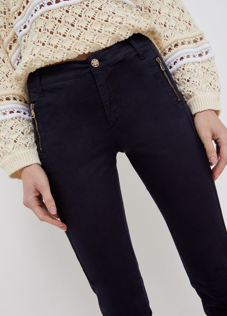 High-rise trousers with zip night Liu Jo - large image number 2 High-rise trousers with zip night Liu Jo - large image number 2