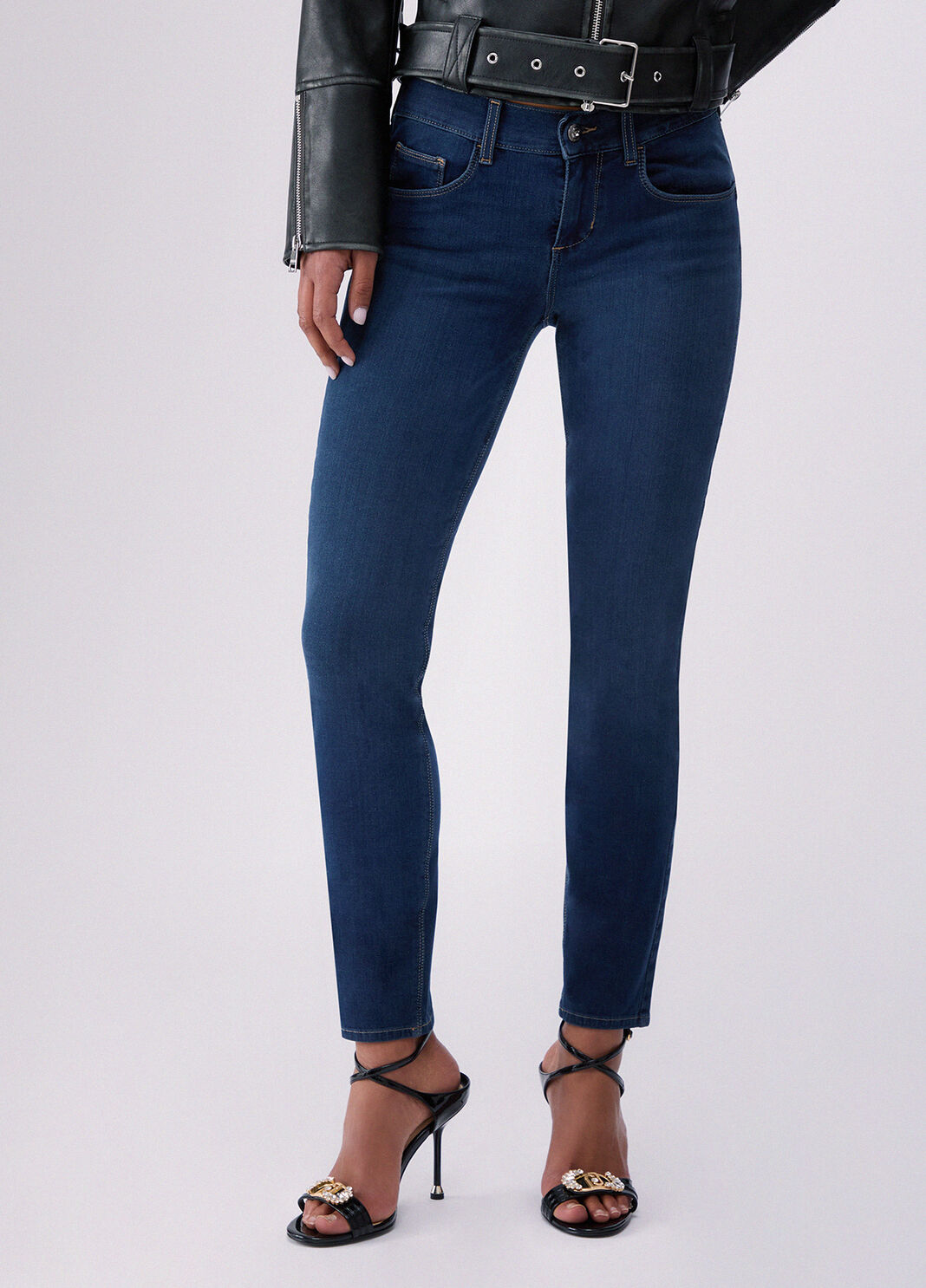 Jean skinny bottom-up denim bleu fonc&eacute; Liu Jo - large image number 0