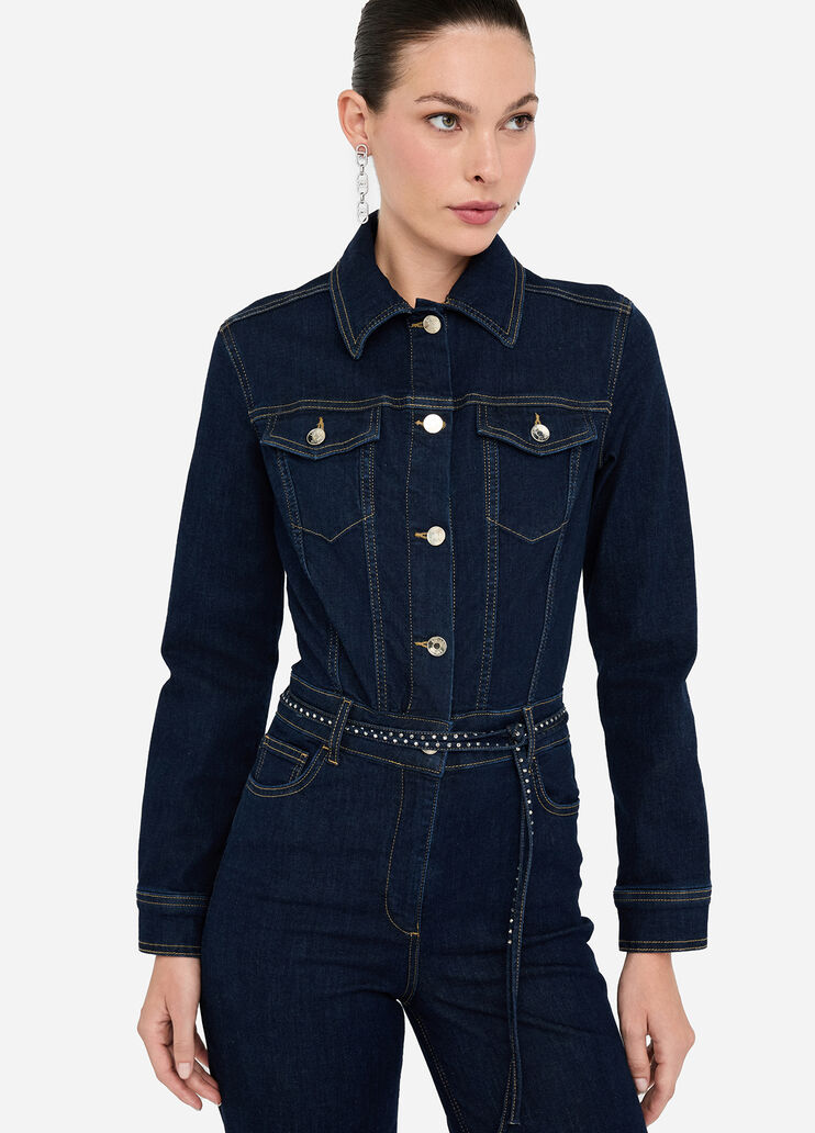 Denim-Jumpsuit Klassische Waschung Liu Jo - medium Denim-Jumpsuit Klassische Waschung Liu Jo - medium