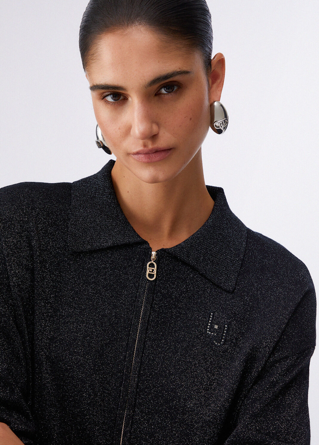 Set aus Shirt und Lurex-Cardigan schwarz Liu Jo - large image number 4