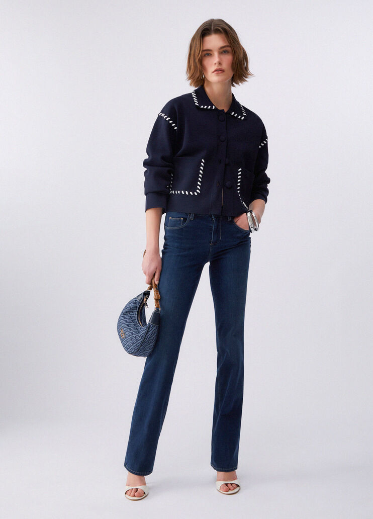 Jean bootcut Amazing Fit denim bleu fonc&eacute; Liu Jo - medium