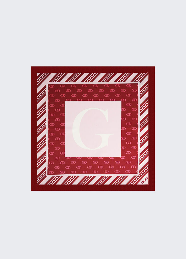 Foulard con lettera G rosso Liu Jo - medium