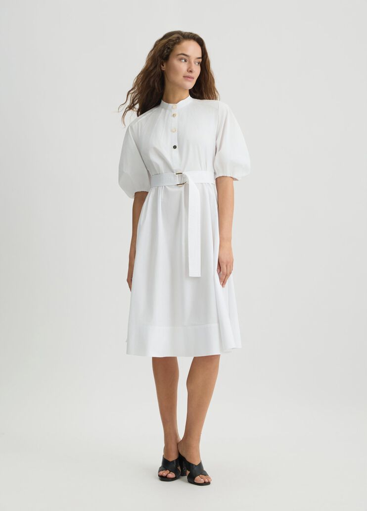 Cotton dress with belt white Liu Jo - medium Cotton dress with belt white Liu Jo - medium