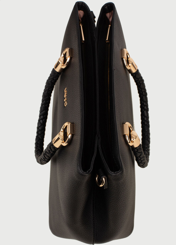 Handbag with logo Black Liu Jo - large image number 4