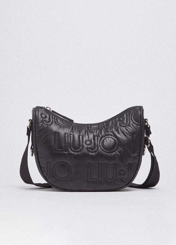 Medium matte nylon crossbody bag black Liu Jo - medium