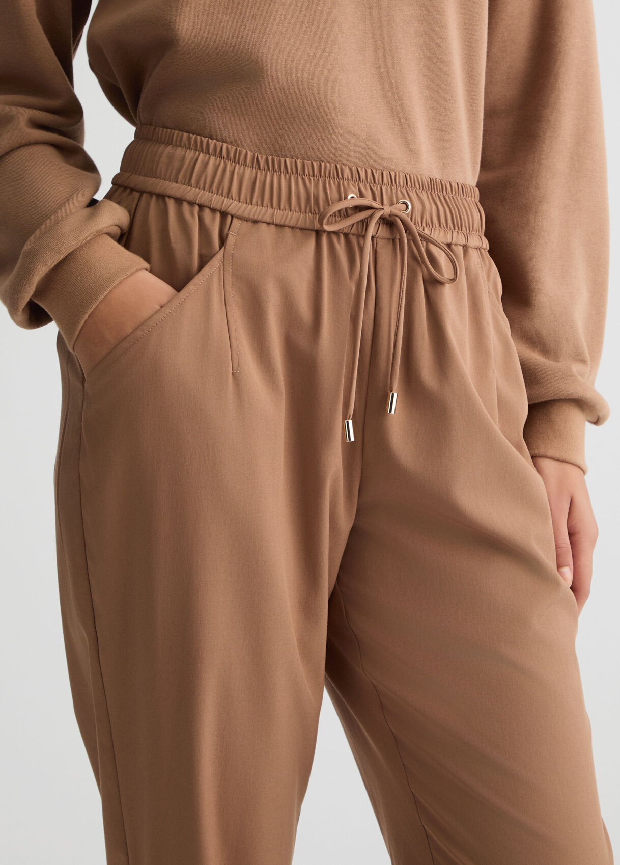 Cropped trousers colour beige | Liu Jo