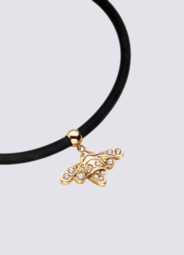 Semi-rigid bracelet with bee black Liu Jo - large image number 1  Semi-rigid bracelet with bee black Liu Jo - large image number 1