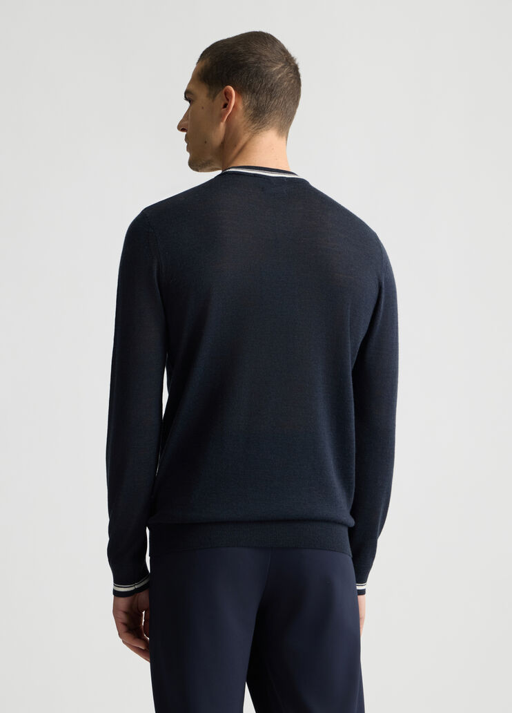 Blue wool-blend pullover dark blue Liu Jo - large image number 1 Blue wool-blend pullover dark blue Liu Jo - large image number 1
