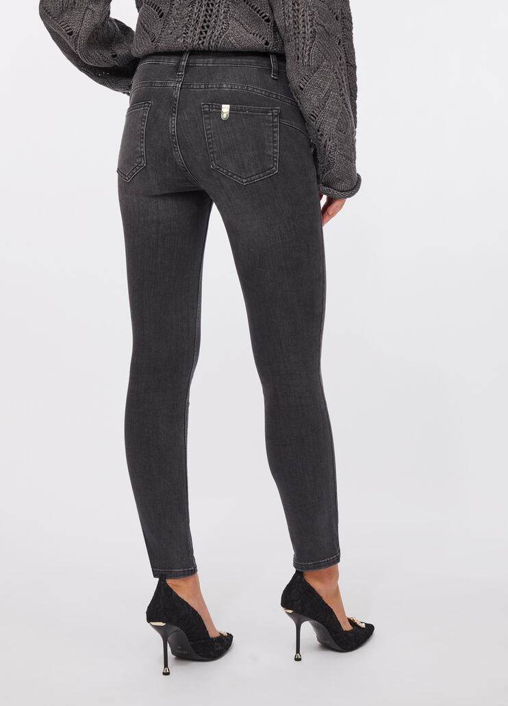 Pantalón pitillo Bottom Up denim negro Liu Jo - large image number 1