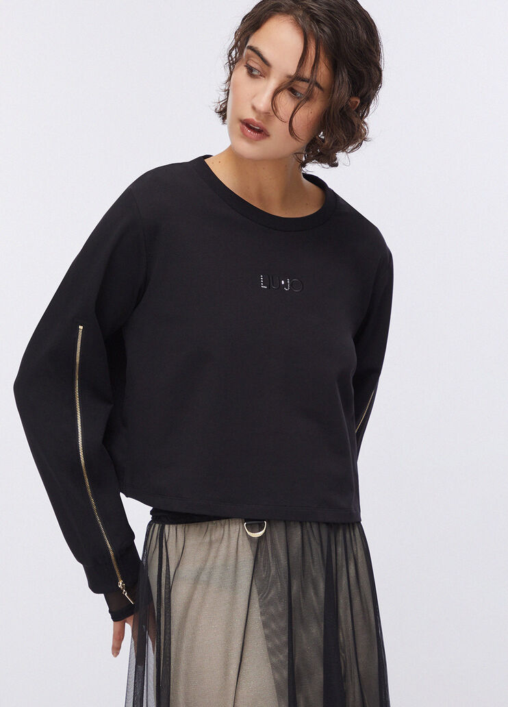 Sweatjacke schwarz Liu Jo - large image number 3