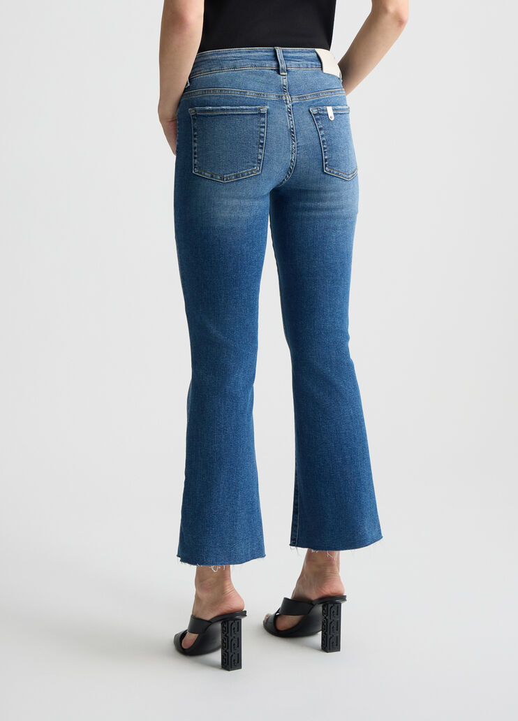 Cropped flared jeans  dark denim Liu Jo - large image number 1 Cropped flared jeans  dark denim Liu Jo - large image number 1