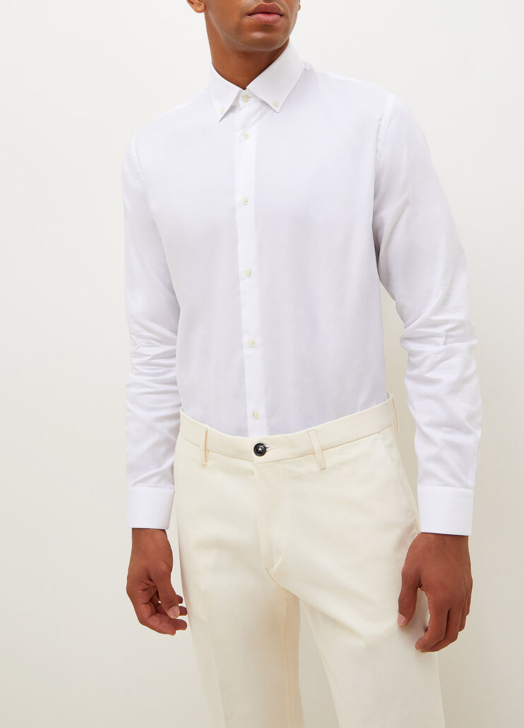 Camicia button down con ricamo bianco Liu Jo - large image number 0