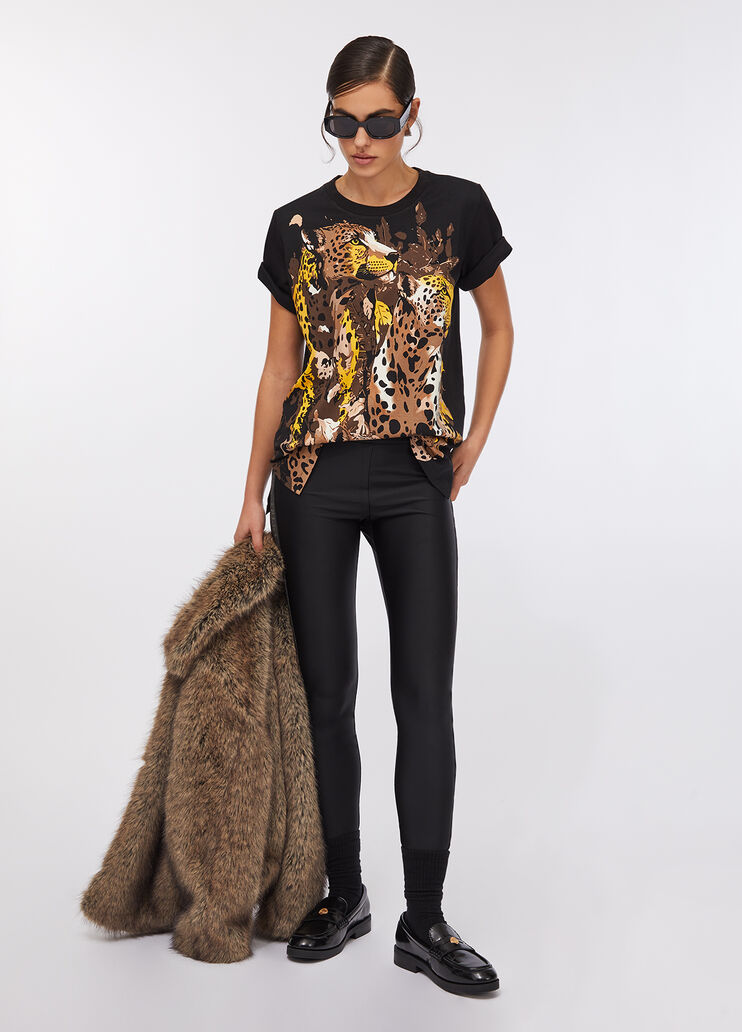 T-shirt avec imprimé noir Liu Jo - large image number 5