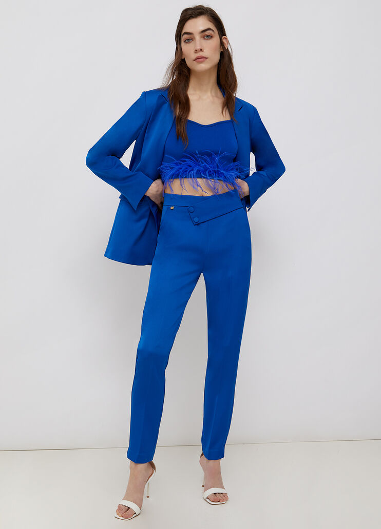 Top with feathers dark blue Liu Jo - large image number 3 Top with feathers dark blue Liu Jo - large image number 3