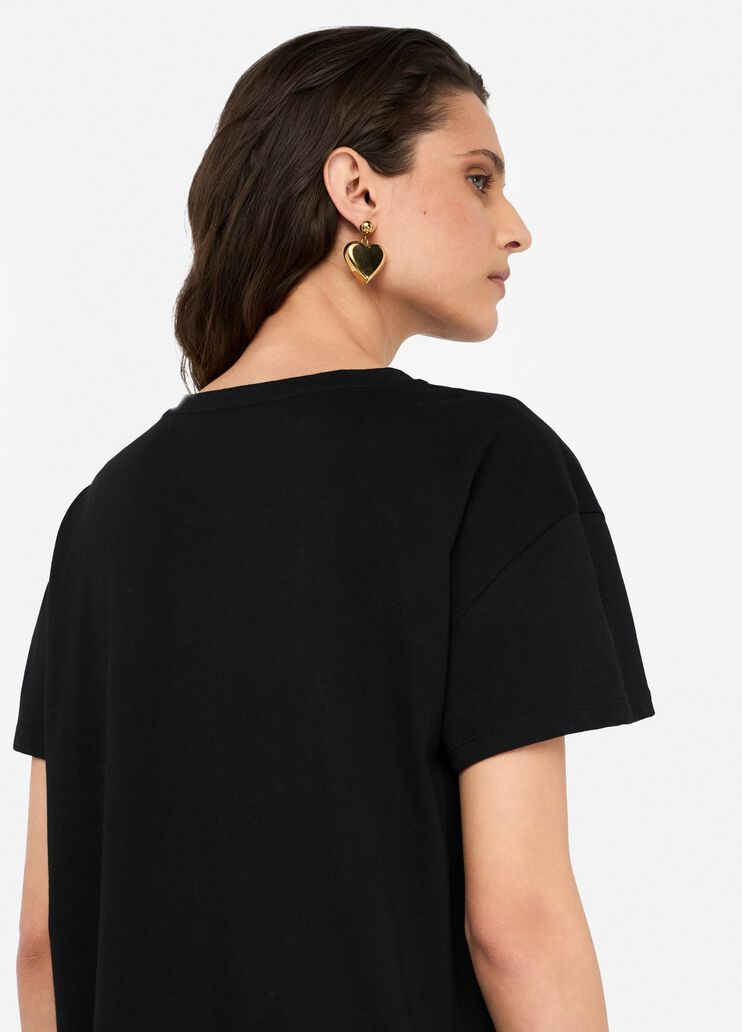 T-Shirt mit Strass Schwarz Liu Jo - large image number 4 T-Shirt mit Strass Schwarz Liu Jo - large image number 4