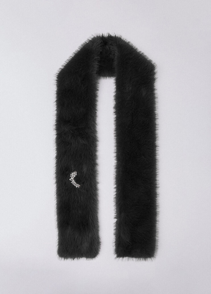 Stola con spilla gioiello nero Liu Jo - medium