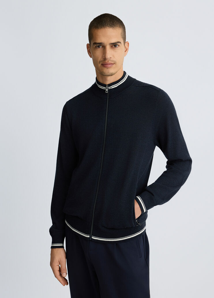 Blue pullover with zip dark blue Liu Jo - medium Blue pullover with zip dark blue Liu Jo - medium