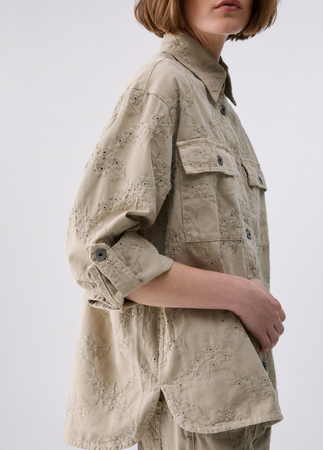 Chemise en Saint-Gall beige Liu Jo - large image number 2